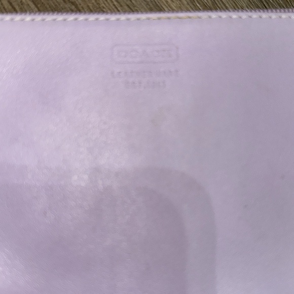 Coach Leather Pouch wristlet wallet